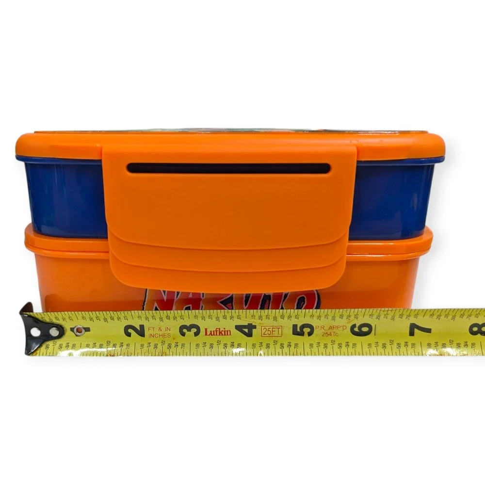Naruto Classic Plastic Bento Box 2-Tier‎ Orange Blue Bioworld VKA26N9NAR New